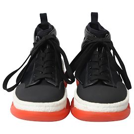 Alexander Wang Tênis Chunky Mesh em algodão preto Preto