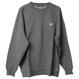 Acne-Acne Studios Sweat ras du cou en coton gris-Gris