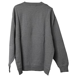 Acne-Acne Studios Sweat ras du cou en coton gris-Gris
