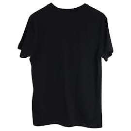Valentino Garavani-T-shirt Valentino Garavani con perline in cotone nero-Nero