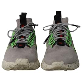 Nike-Nike Espace Hippie 01 Vert électrique en maille de nylon gris-Gris