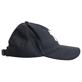 Gucci-Gucci x New York Yankees Embroidered Baseball Cap in Black Cotton-Black