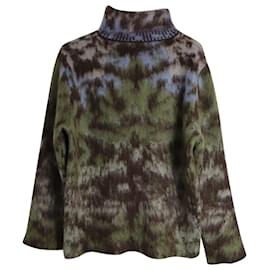 Louis Vuitton-Louis Vuitton AW19 Turtleneck Pullover in Multicolor Mohair-Other,Python print