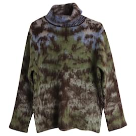 Louis Vuitton-Louis Vuitton AW19 Turtleneck Pullover in Multicolor Mohair-Other,Python print