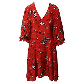 Abito midi floreale Remi Daisy Zadig & Voltaire in seta rossa Altro Stampa python