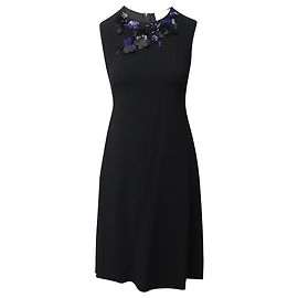3.1 Phillip Lim Robe sans manches ornée en viscose noire Noir