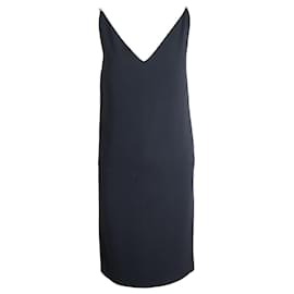 Maison Martin Margiela-Maison Margiela Sleeveless V-Neck Dress in Black Acetate-Black