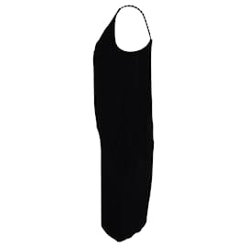 Maison Martin Margiela-Ärmelloses Kleid mit V-Ausschnitt von Maison Margiela aus schwarzem Acetat-Schwarz