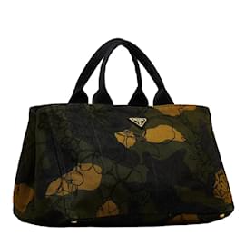 Prada-Canapa Stampato Camo Tote Bag BN1872-Green