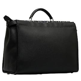 Fendi-Selleria Peekaboo Handbag 7VA388-Black