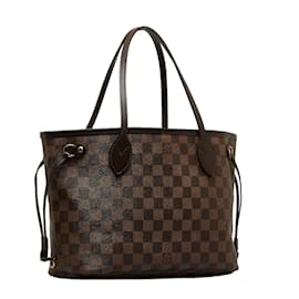 Louis Vuitton-Damier Ebene Neverfull PM N51109-Brown