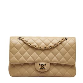 Chanel-Medium Caviar Classic lined Flap Bag-Brown
