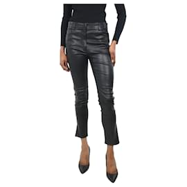 Prada-Black leather trousers - size IT 40-Black