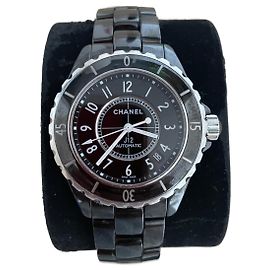 Chanel J12 Black Ceramic Watch 38mm Black
