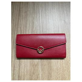 Fendi-Purses, wallets, cases-Dark red