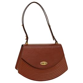 Louis Vuitton-LOUIS VUITTON Epi Tilsitt Shoulder Bag Brown M52483 LV Auth 53113-Brown