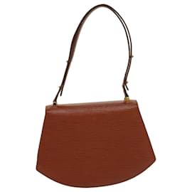 Louis Vuitton-LOUIS VUITTON Epi Tilsitt Shoulder Bag Brown M52483 LV Auth 53113-Brown