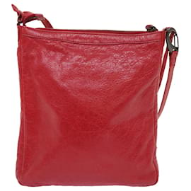 Balenciaga-BALENCIAGA Bolsa de Ombro Couro Vermelho 310250 Auth ki3496-Vermelho