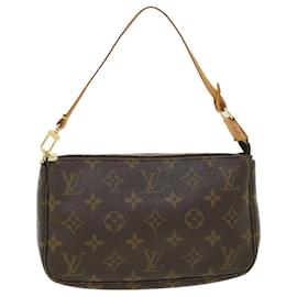 Louis Vuitton-LOUIS VUITTON Monogram Pochette Accessoires Pouch M51980 LV Auth 55251-Monogram