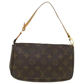 Louis Vuitton-LOUIS VUITTON Monogram Pochette Accessoires Pouch M51980 LV Auth 55251-Monogram