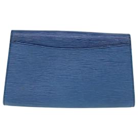 Louis Vuitton-LOUIS VUITTON Epi Art Deco Clutch Bag Blue M52635 LV Auth 55154-Blue
