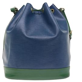 Louis Vuitton-LOUIS VUITTON Epi Bicolor Noe Shoulder Bag Green Blue M44044 LV Auth 54646-Blue,Green