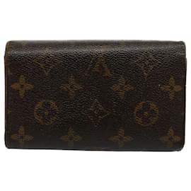 Louis Vuitton-LOUIS VUITTON Monogram Porte Monnaie Billets Tresor Wallet M61730 LV Auth 54095-Monogram