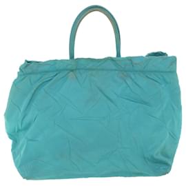 Prada-PRADA Hand Bag Nylon Light Blue Auth bs8597-Light blue