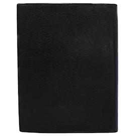 Chanel-CHANEL Note Cover Caviar Skin Black CC Auth yk8751-Black