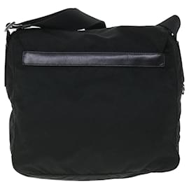 Prada-PRADA Shoulder Bag Nylon Black Auth ki3478-Black
