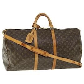 Louis Vuitton-Louis Vuitton Monogram Keepall Bandouliere 60 Boston Bag M41412 LV Auth 54474-Monogram