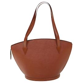 Louis Vuitton-LOUIS VUITTON Epi Saint Jacques Shopping Shoulder Bag Brown M52263 LV Auth 55188-Other
