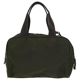 Prada-PRADA Hand Bag Nylon Green Auth bs8634-Green