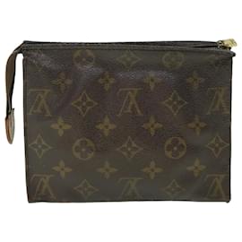 Louis Vuitton-Louis Vuitton Monogram Poche Toilette 19 Pouch M47544 LV Auth 54521-Monogram