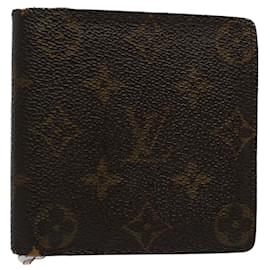 Louis Vuitton-LOUIS VUITTON Monogram Portefeuille Marco Bifold Wallet M61675 LV Auth 54094-Monogram