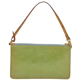 Louis Vuitton-LOUIS VUITTON Monogram Vernis Lexington Pouch Baby Blue M91011 LV Auth 54207-Other