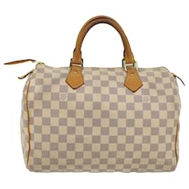 Louis Vuitton-Louis Vuitton Damier Azur Speedy 30 Hand Bag N41533 Auth LV 54650-Autre