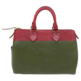 Louis Vuitton-Louis Vuitton Epi Speedy 25 Hand Bag Castilian Red M43017 LV Auth 54439-Other
