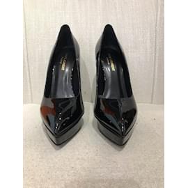 Saint Laurent-SAINT LAURENT  Heels T.eu 39 Patent leather-Black