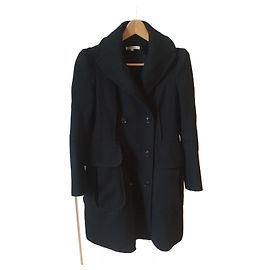 CARVEN Mäntel T.FR 36 Wolle Schwarz