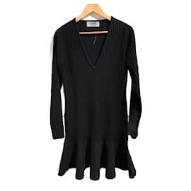 Saint Laurent-SAINT LAURENT  Dresses T.International M Wool-Black