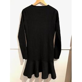 Saint Laurent-SAINT LAURENT  Dresses T.International M Wool-Black