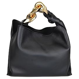 JW Anderson-Black Knot Detailed Handbag-Black