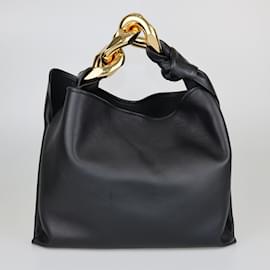 JW Anderson-Black Knot Detailed Handbag-Black