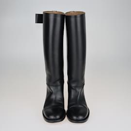 Bottega Veneta-Black Knee High Boots-Black
