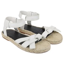 Loewe Sandali espadrillas decorati con logo White Gate Bianco