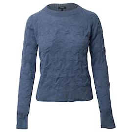 Theory-Suéter Theory Tricot em Cashmere Azul-Azul