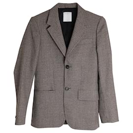 Sandro-Sandro Checked Suit Jacket in Multicolor Wool-Multiple colors