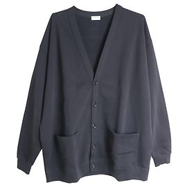 Céline Cárdigan extragrande con logo Celine en algodón negro Negro