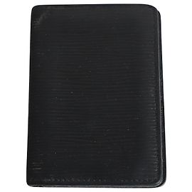 Organizer tascabile Louis Vuitton in pelle nera Nero